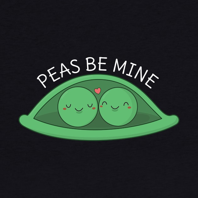 Funny and kawaii peas pun t-shirt by happinessinatee